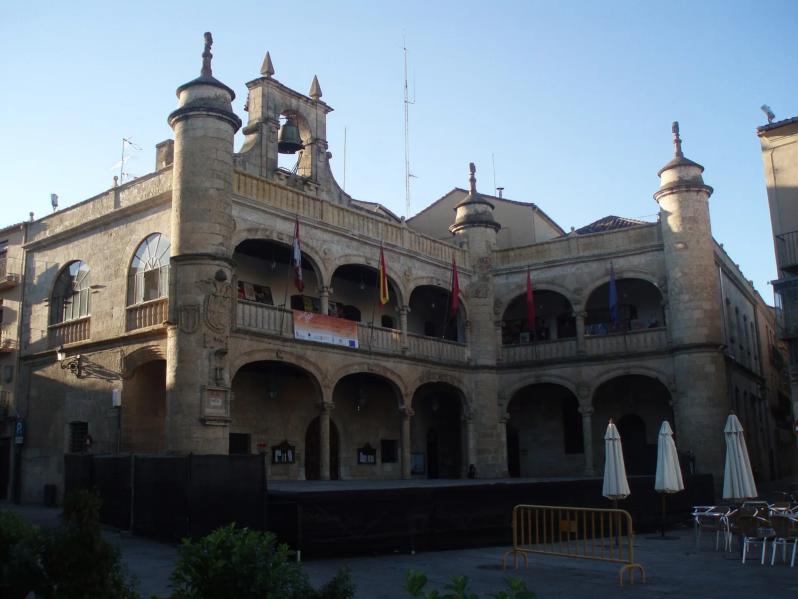 Rådhuset i Ciudad Rodrigo i provinsen Salamanca (arkivbild)