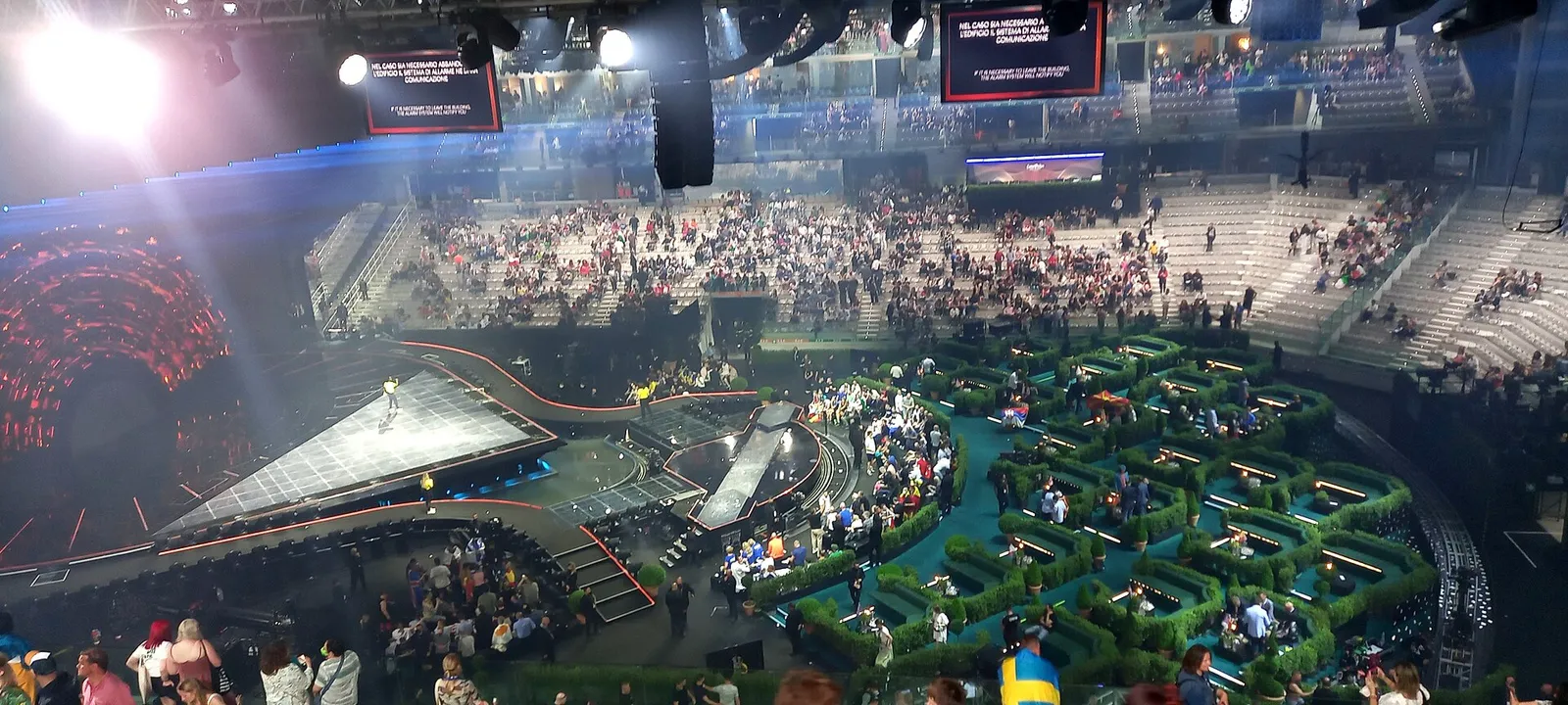 Arenan under Eurovision Song Contest 2022, arkivbild