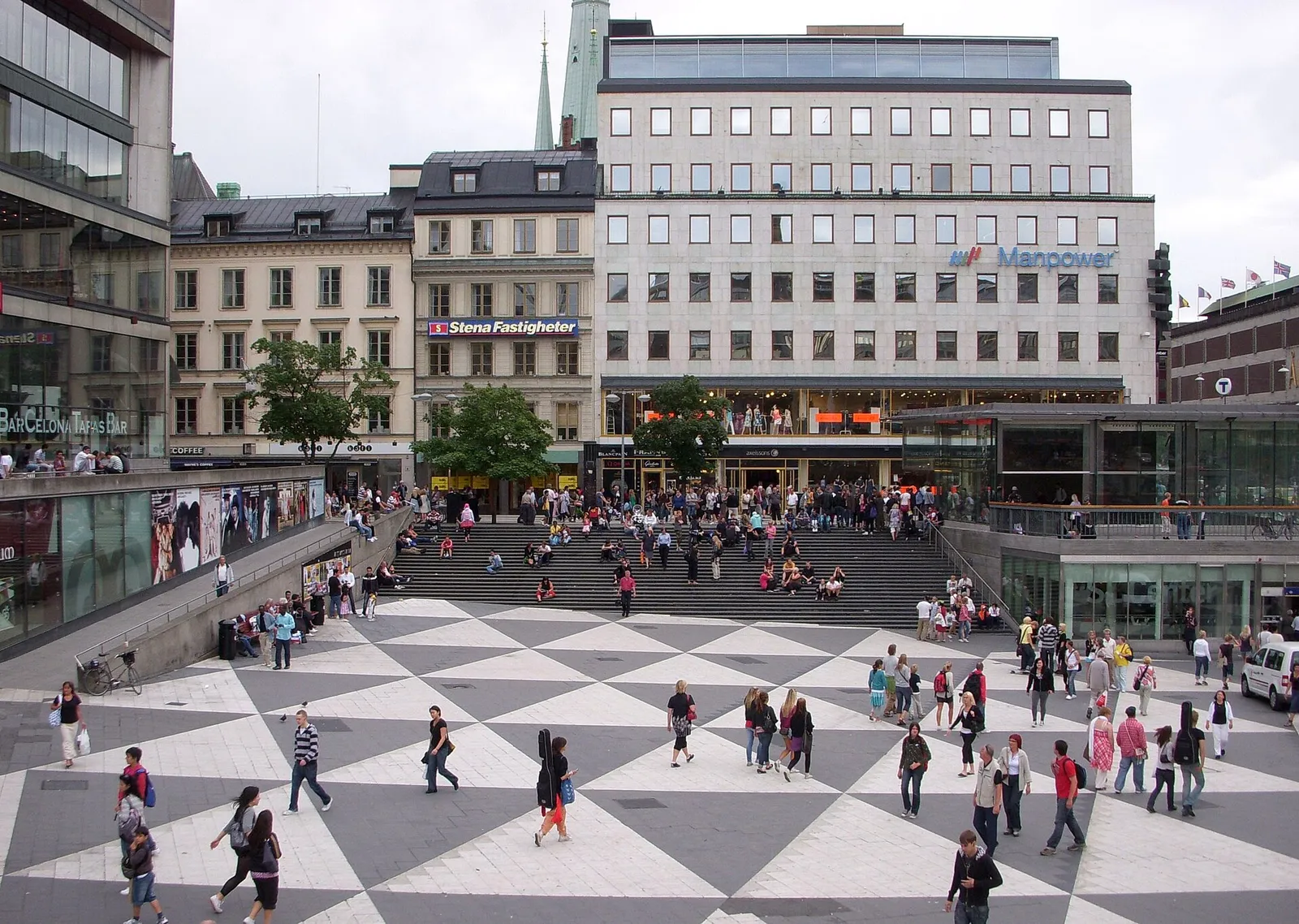 Sergels torg i centrala Stockholm