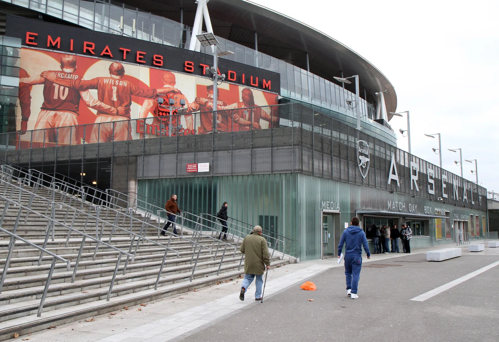 Emirates Stadium i London, arkivbild