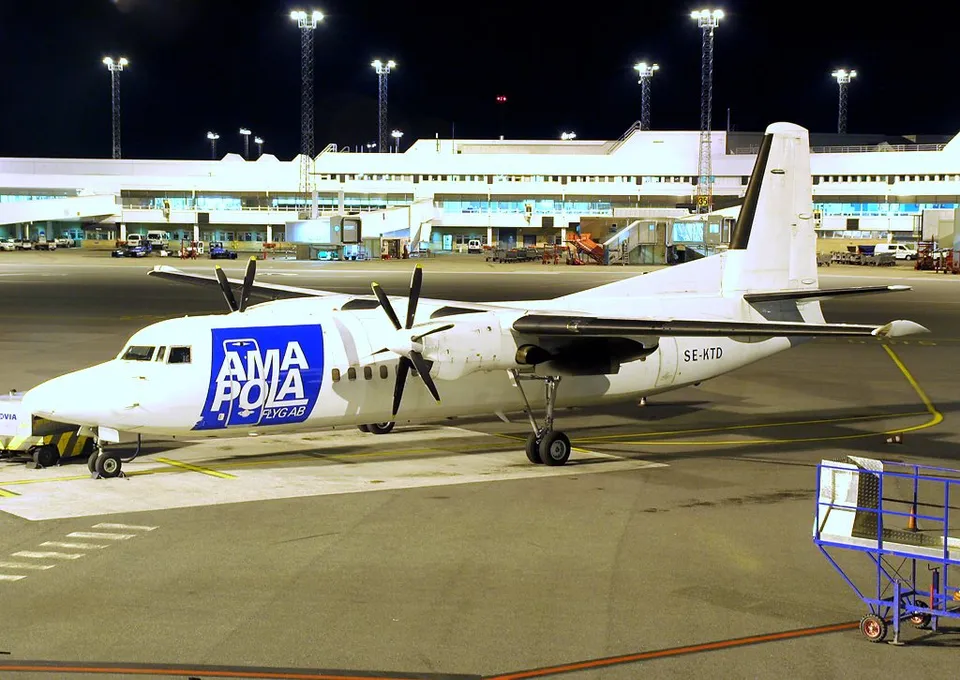 Ett flygplan på Stockholm Arlanda flygplats