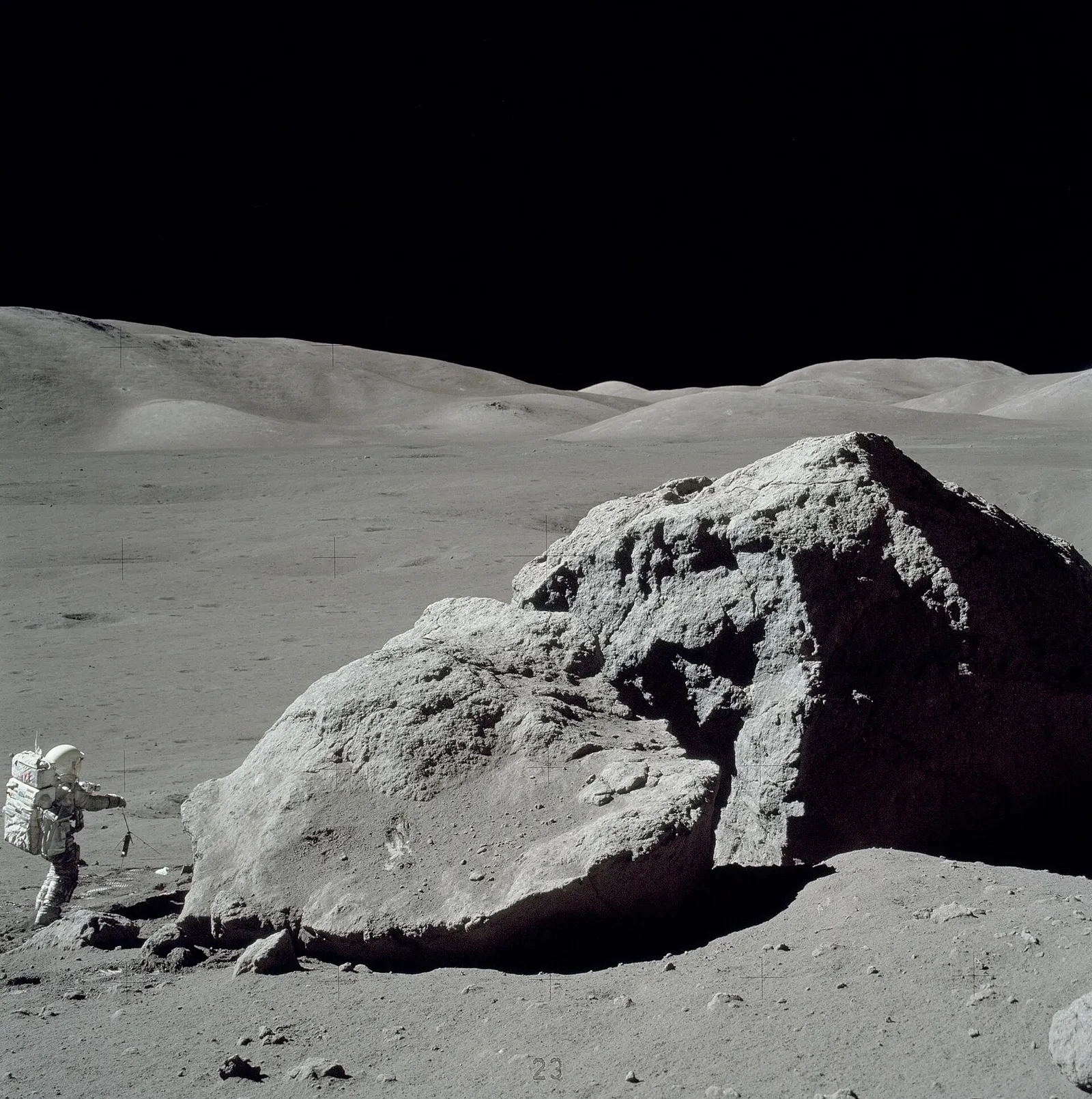 Månytan fotograferad under Apollo 17