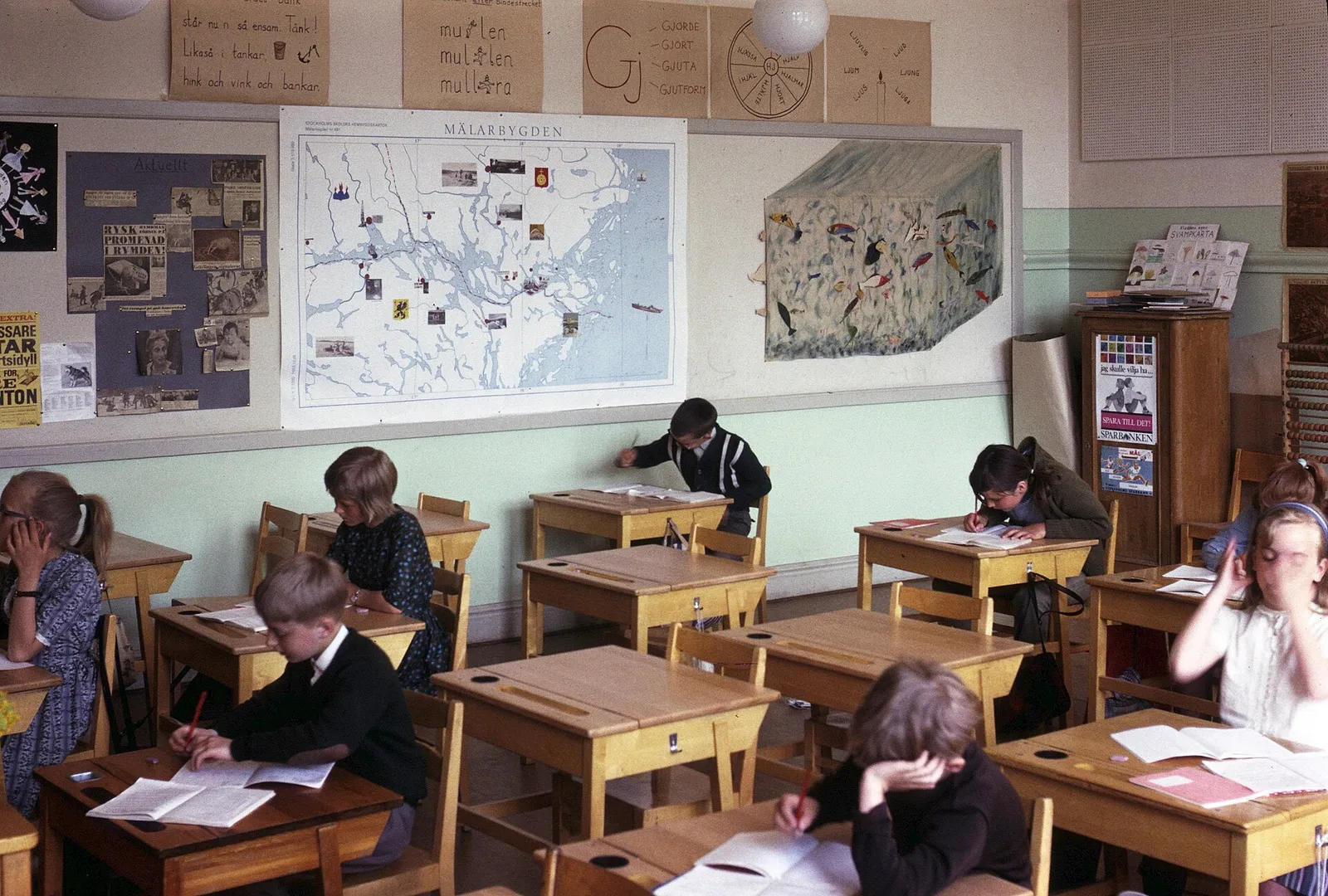 Ett klassrum i en svensk skola
