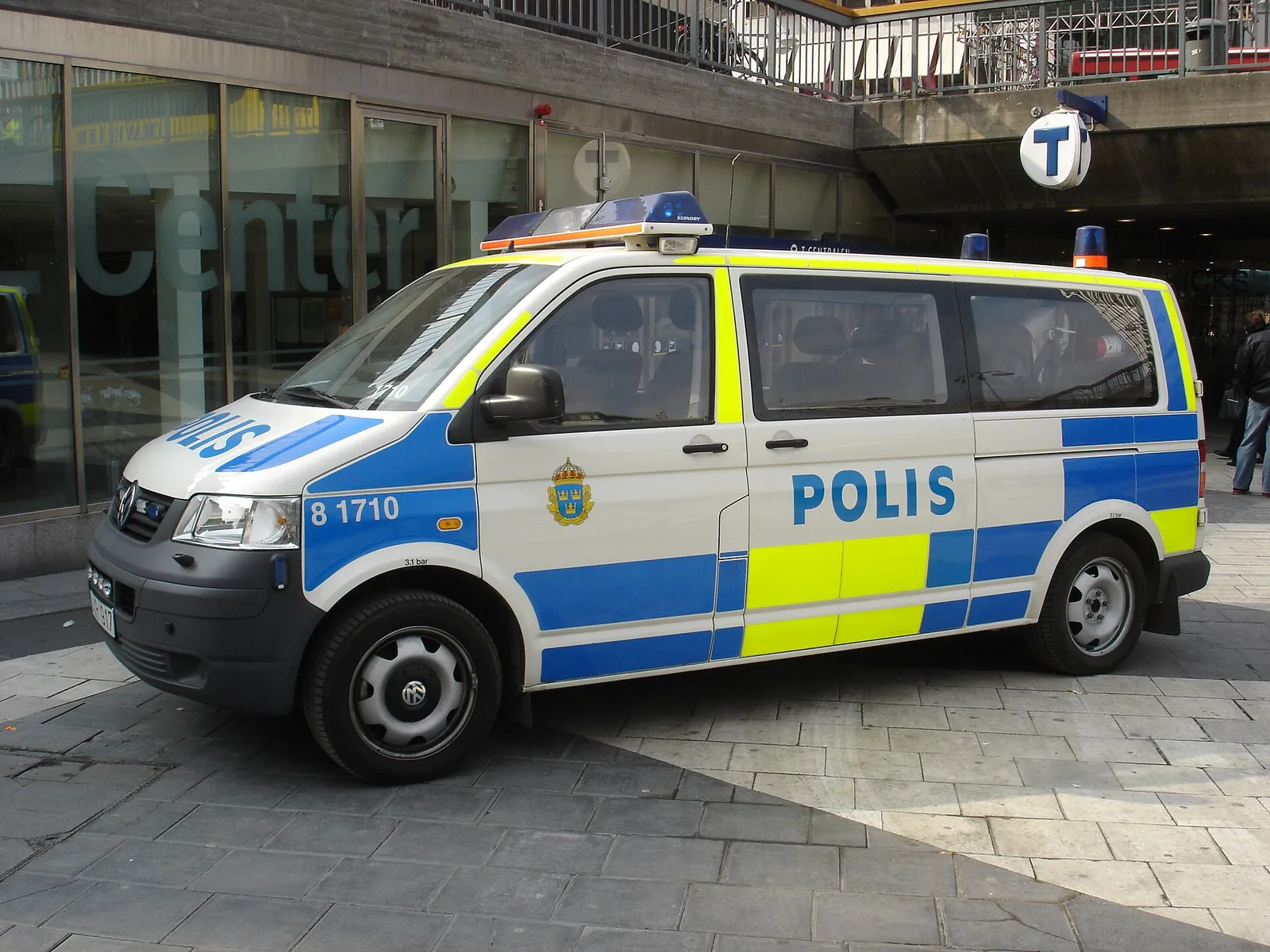 Polisbil i Stockholm (arkivbild)
