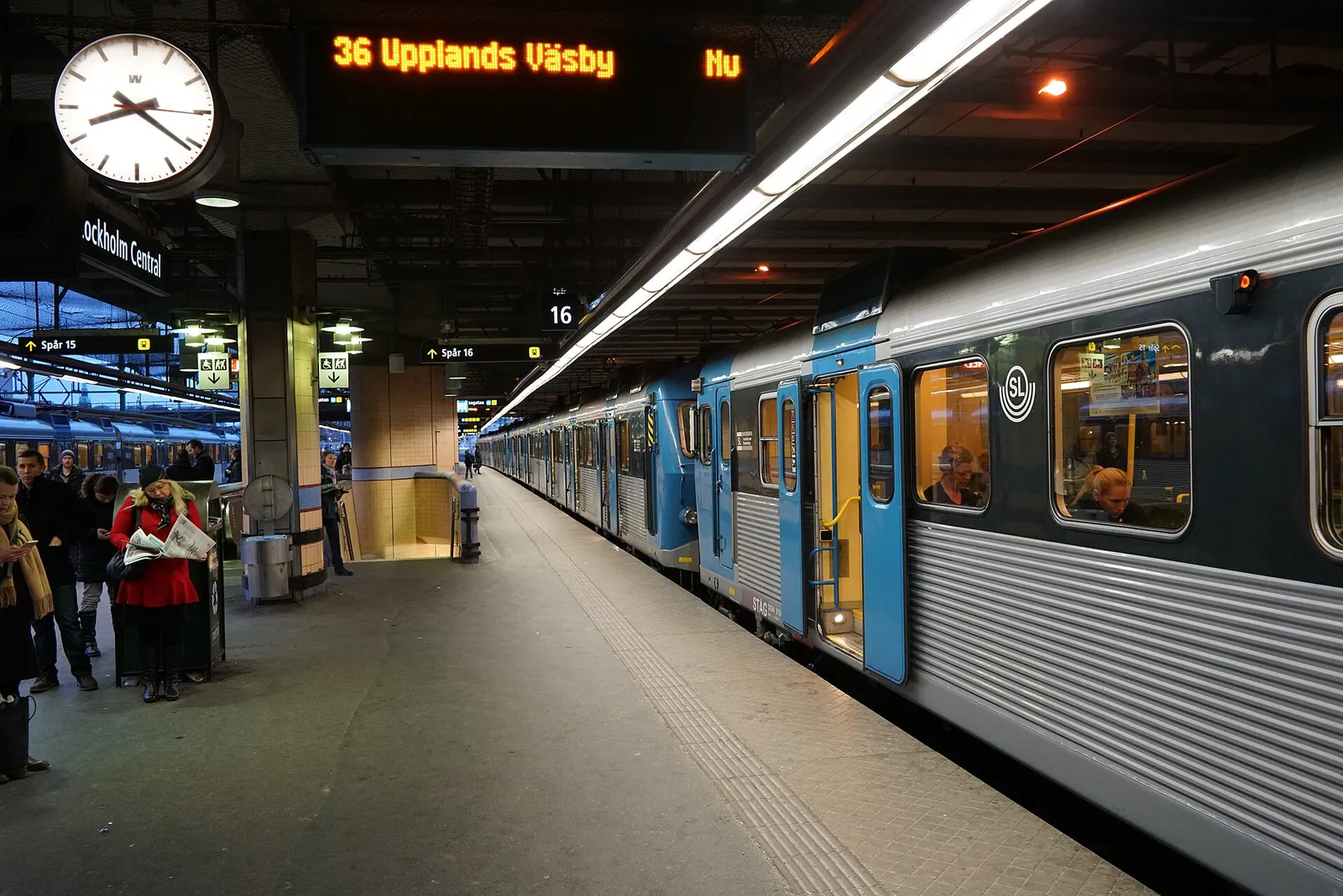 Perrong på Stockholms centralstation
