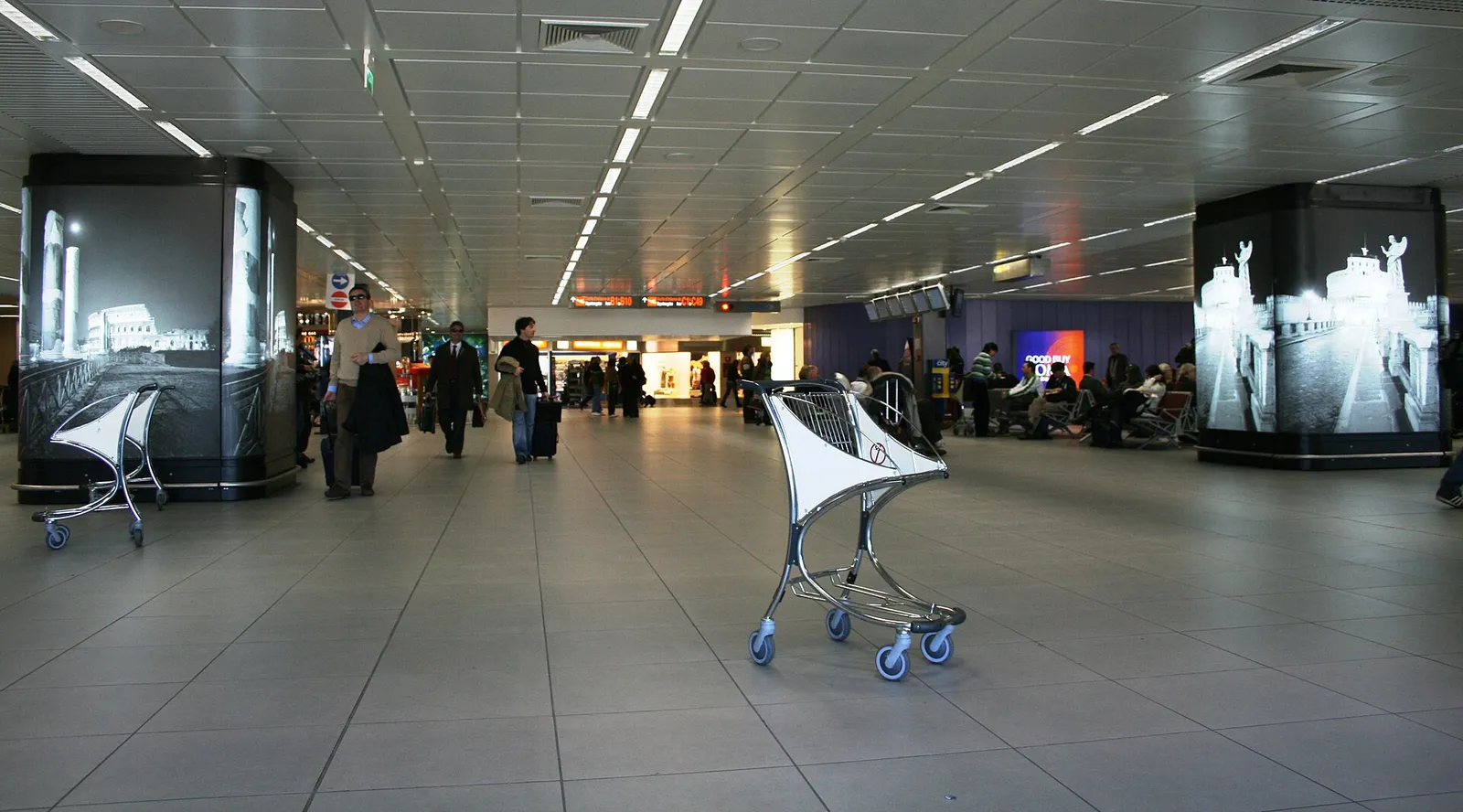 Terminalen på Roms flygplats Fiumicino