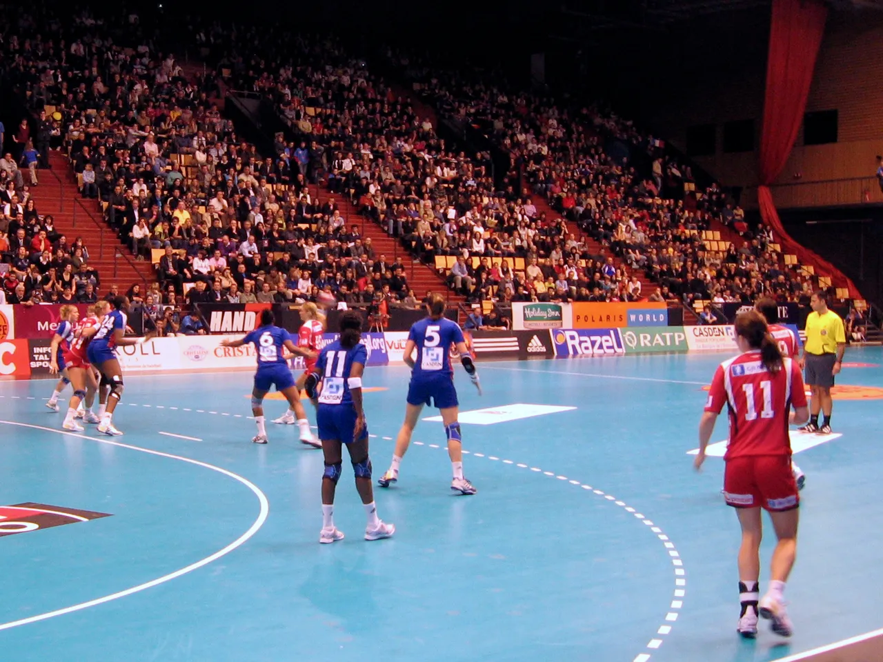 Handbollsmatch (genrebild)