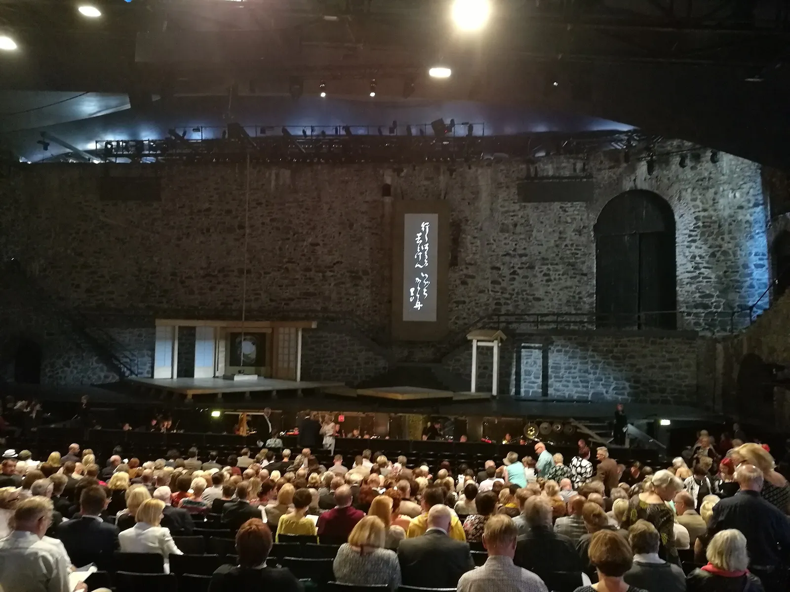 Uppsättning av Madama Butterfly på operafestivalen i Nyslott 2018, arkivbild
