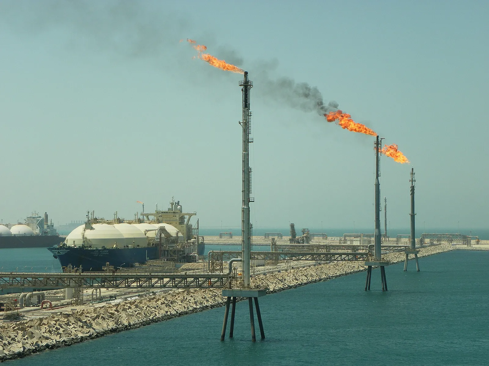 LNG-terminalen i Ras Laffan i Qatar