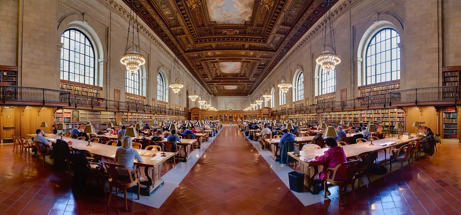Ett bibliotek (genrebild)
