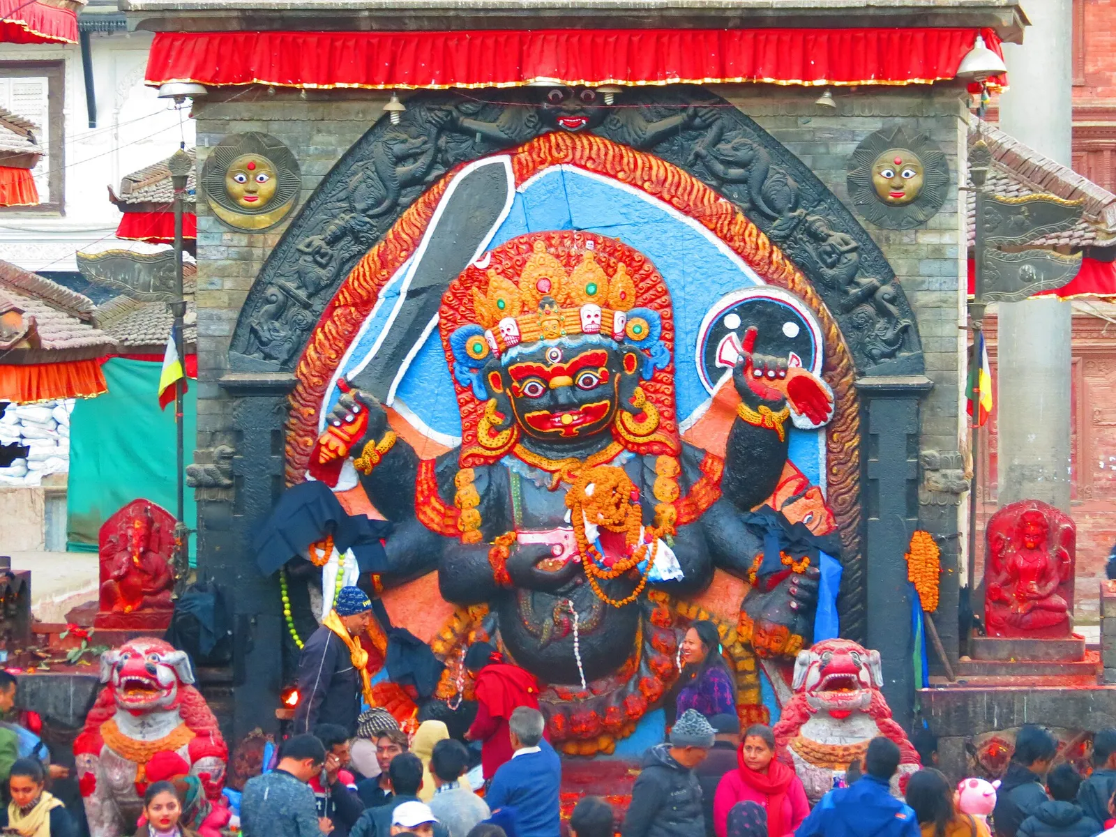 Arkivbild: Durbar Square i Katmandu.