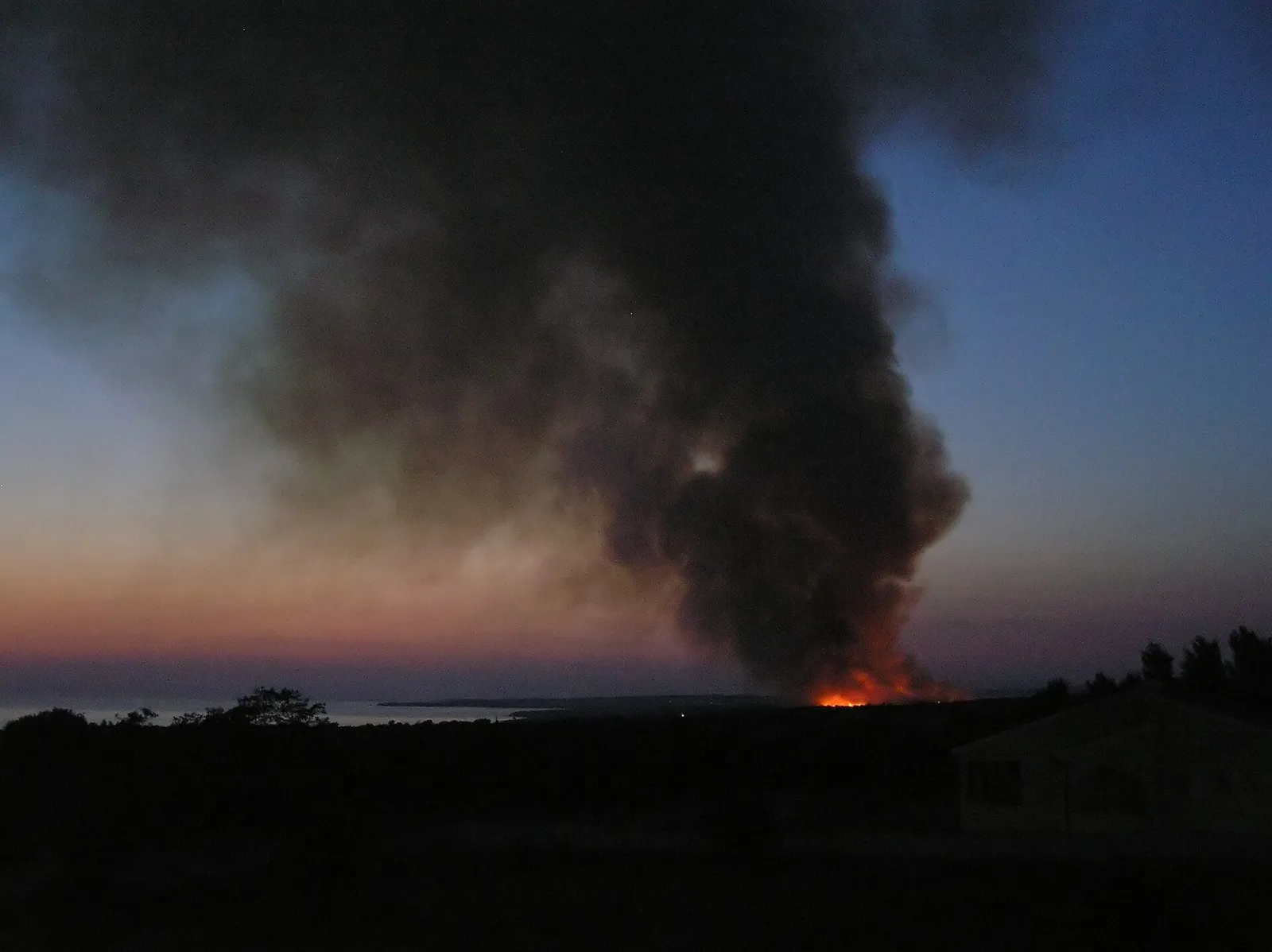 Skogsbrand i Kroatien