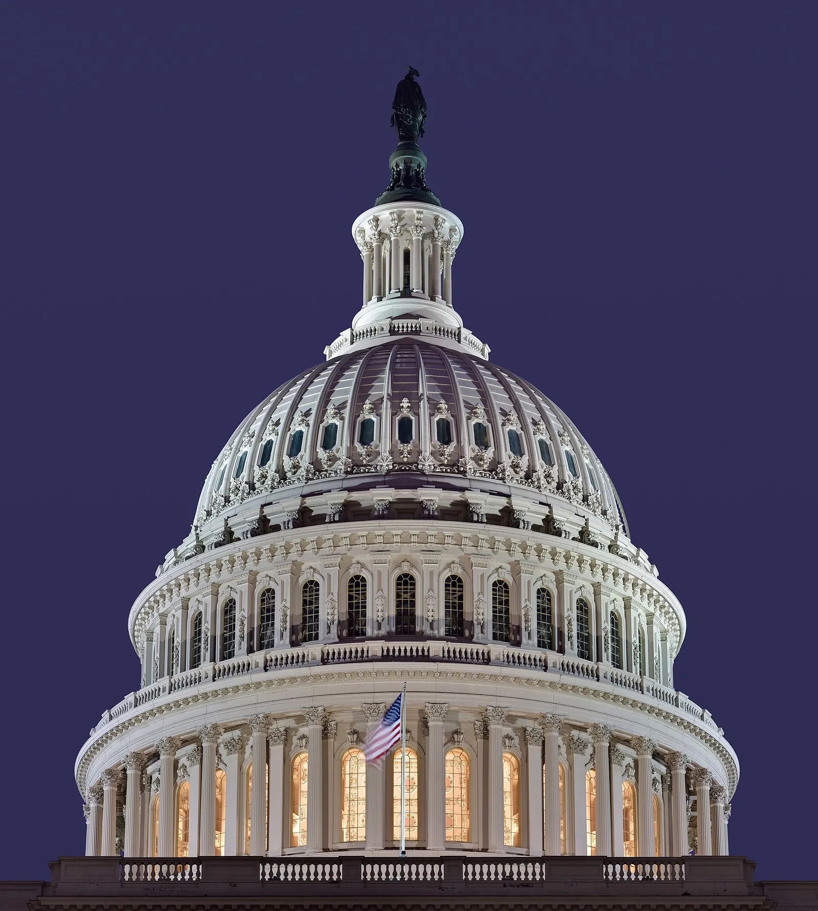 Kongressbyggnaden i Washington, arkivbild