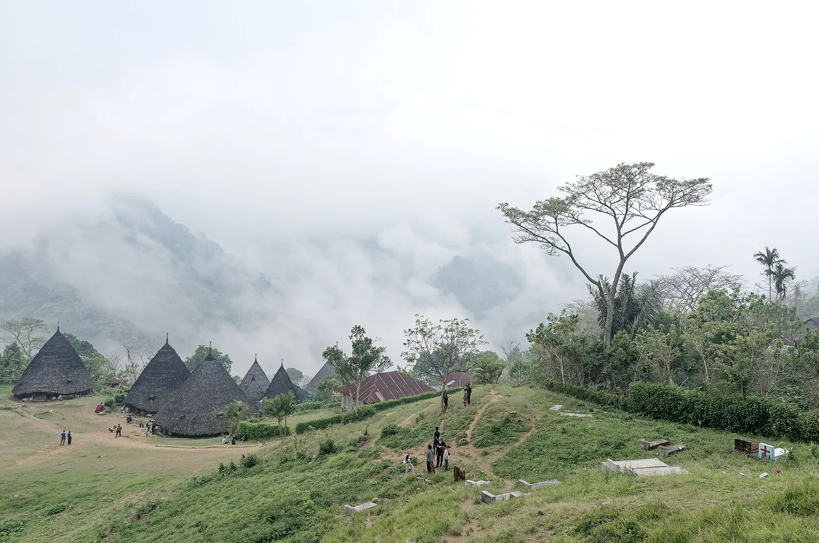 By på ön Flores i Indonesien