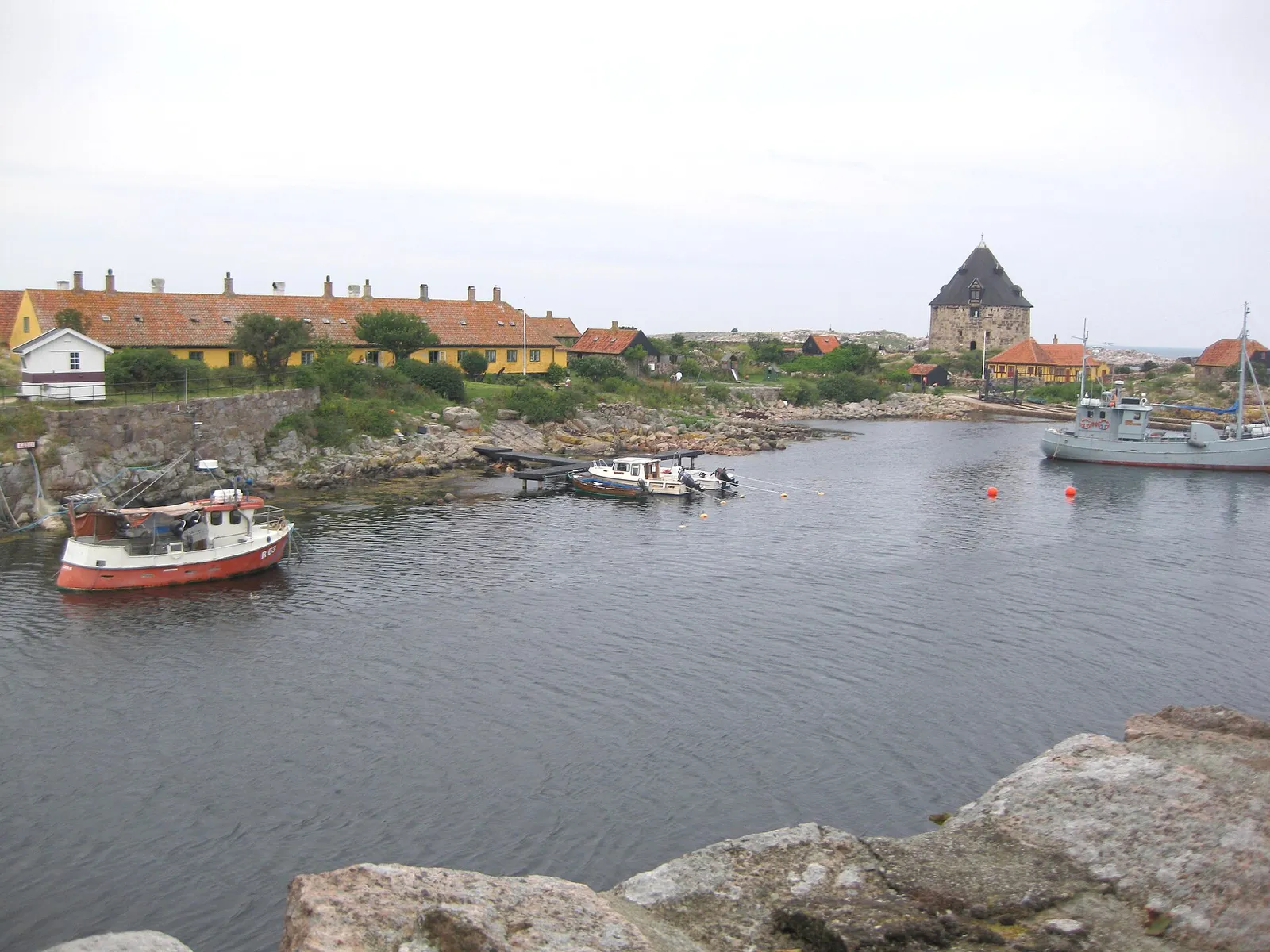 Frederiksø vid Bornholm i Östersjön