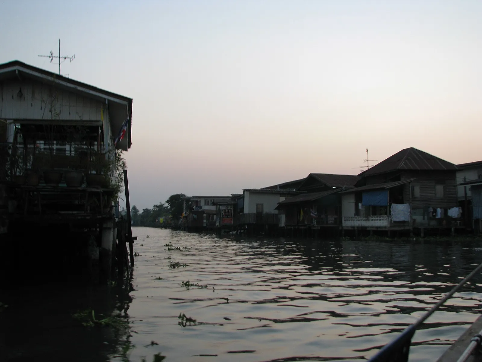 Kanal i Bangkok, arkivbild