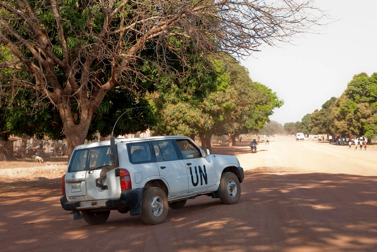 Fordon tillhörande FN-styrkan UNMISS