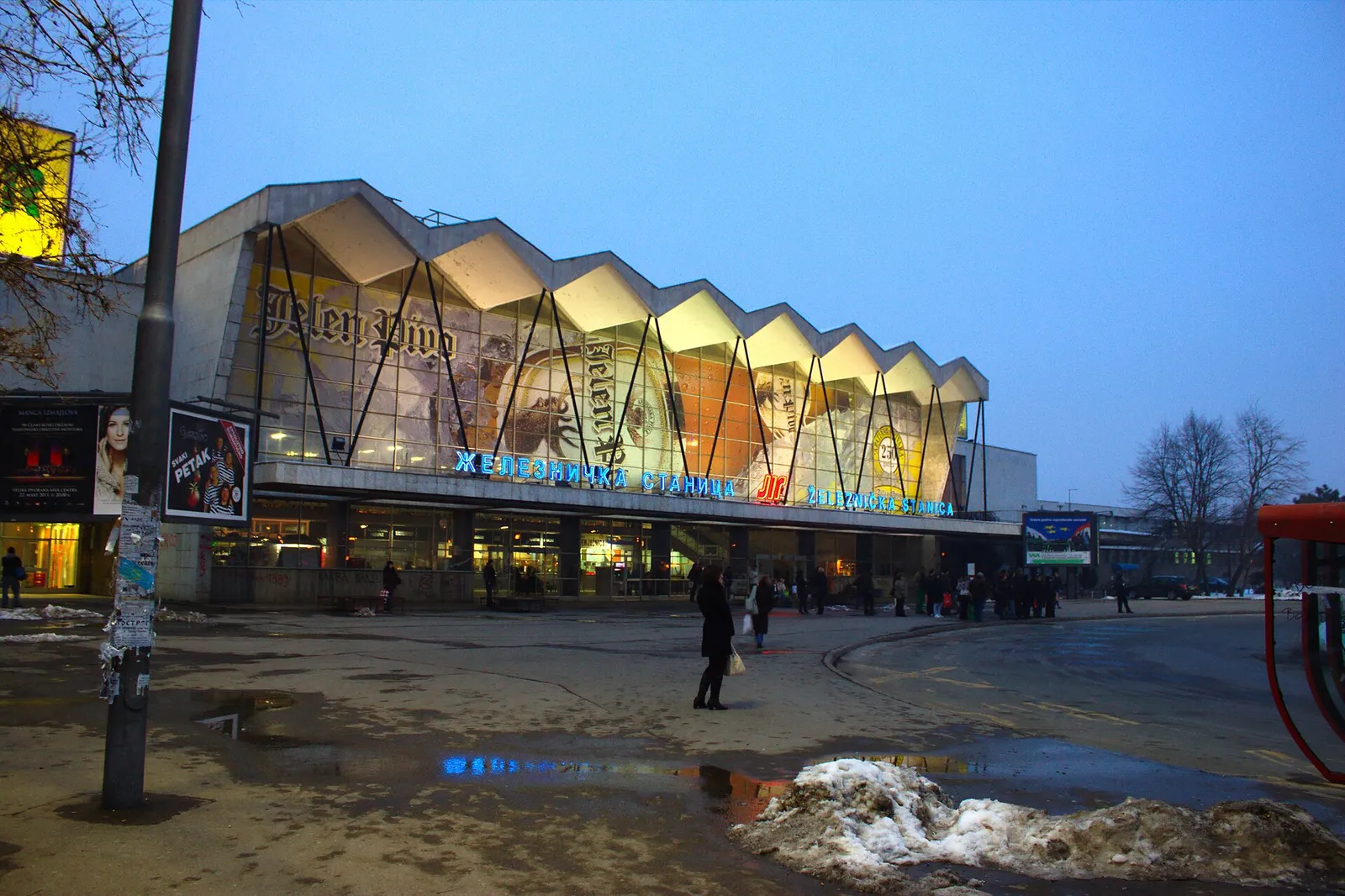 Arkivbild: järnvägsstationen i Novi Sad.