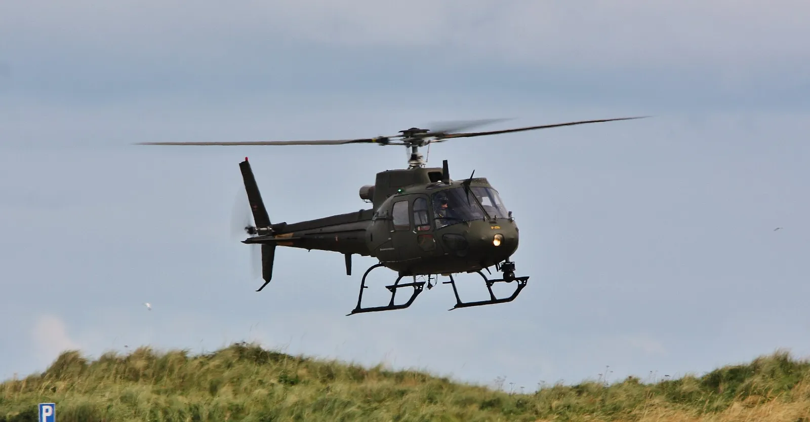 Dansk Fennec-helikopter av typen AS550, arkivbild