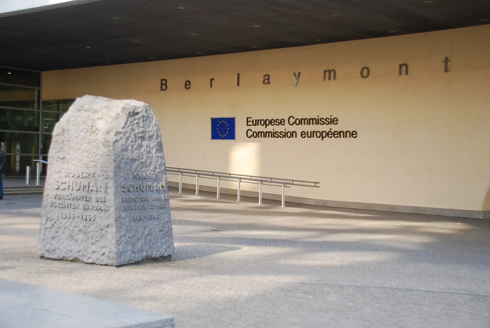 Berlaymontbyggnaden, EU-kommissionens säte i Bryssel, arkivbild