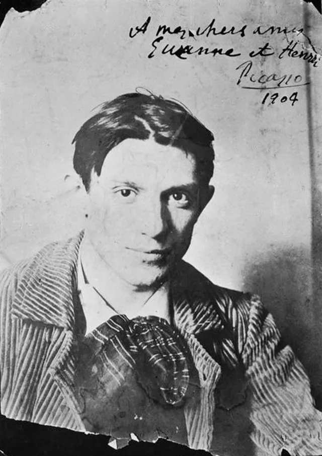 Konstnären Pablo Picasso fotograferad i Paris 1904