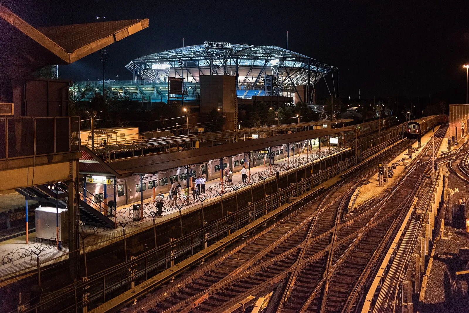 Arkivbild: Arthur Ashe Stadium i New York.