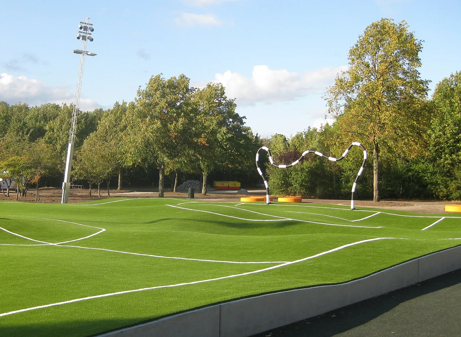 En fotbollsplan (genrebild)