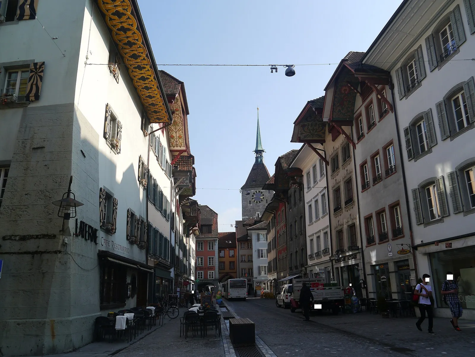 Arkivbild: gamla stan i Aarau