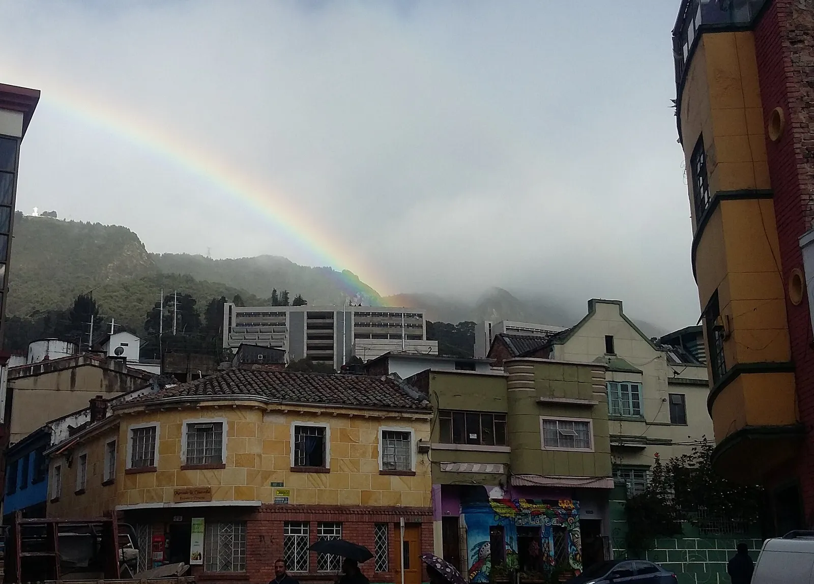 Vy över Colombias huvudstad Bogotá