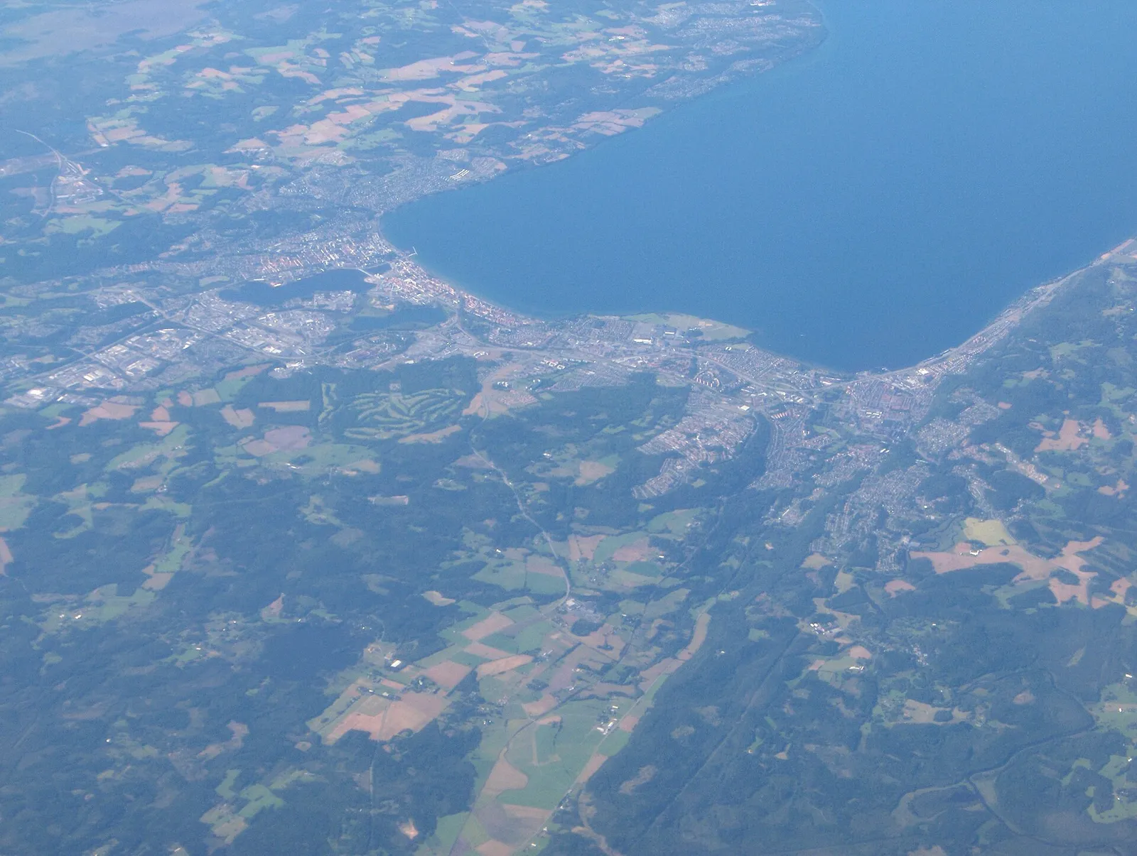 Jönköping från luften, arkivbild