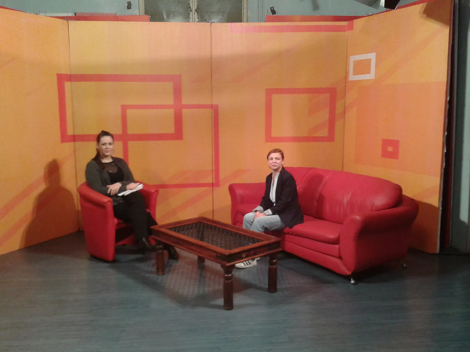 Arkivbild: ett tv-studiogolv.