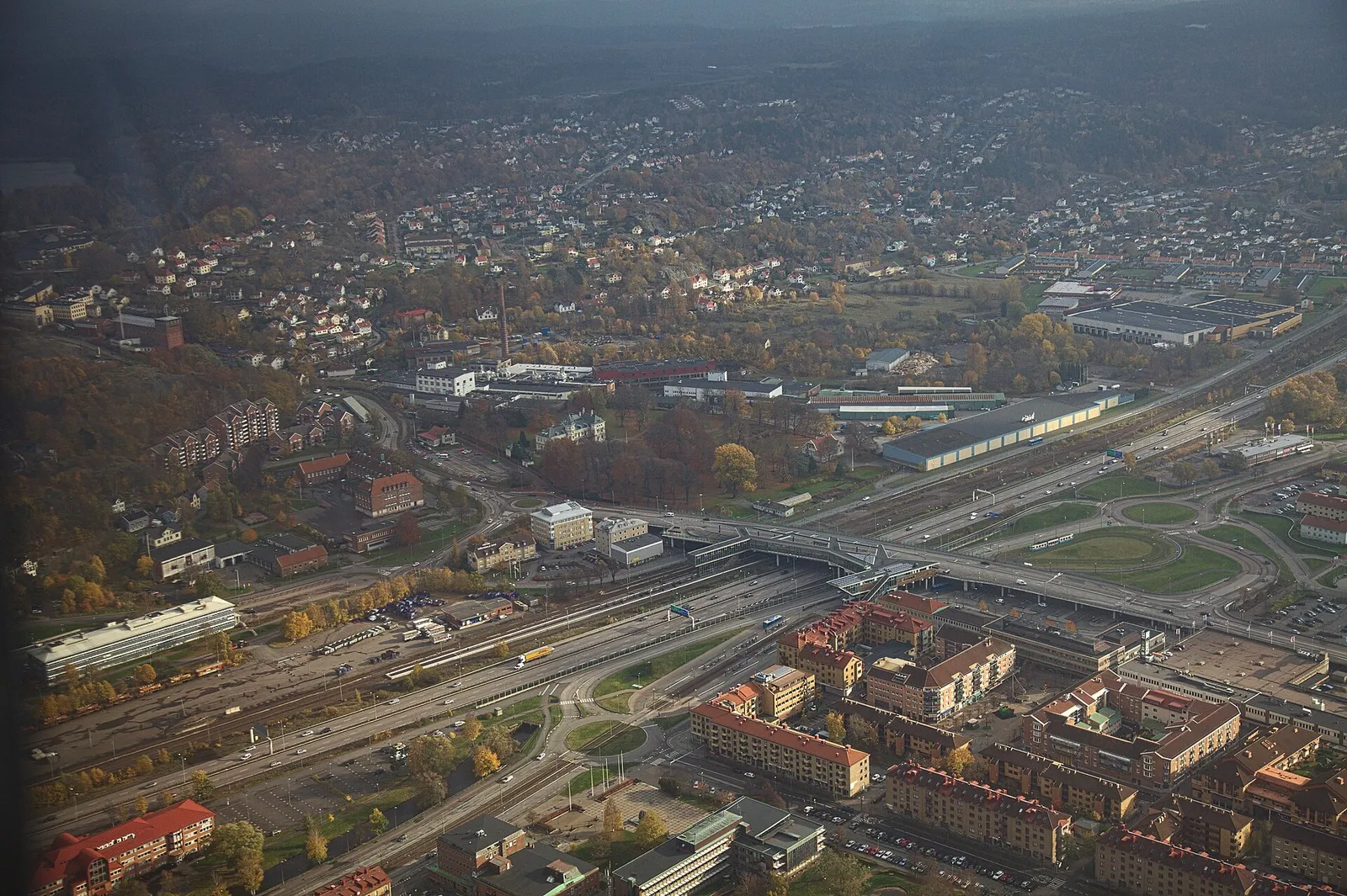 Flygbild över Göteborg