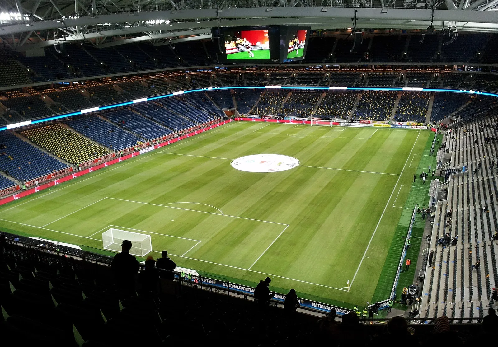 Strawberry Arena i Solna sedd inifrån