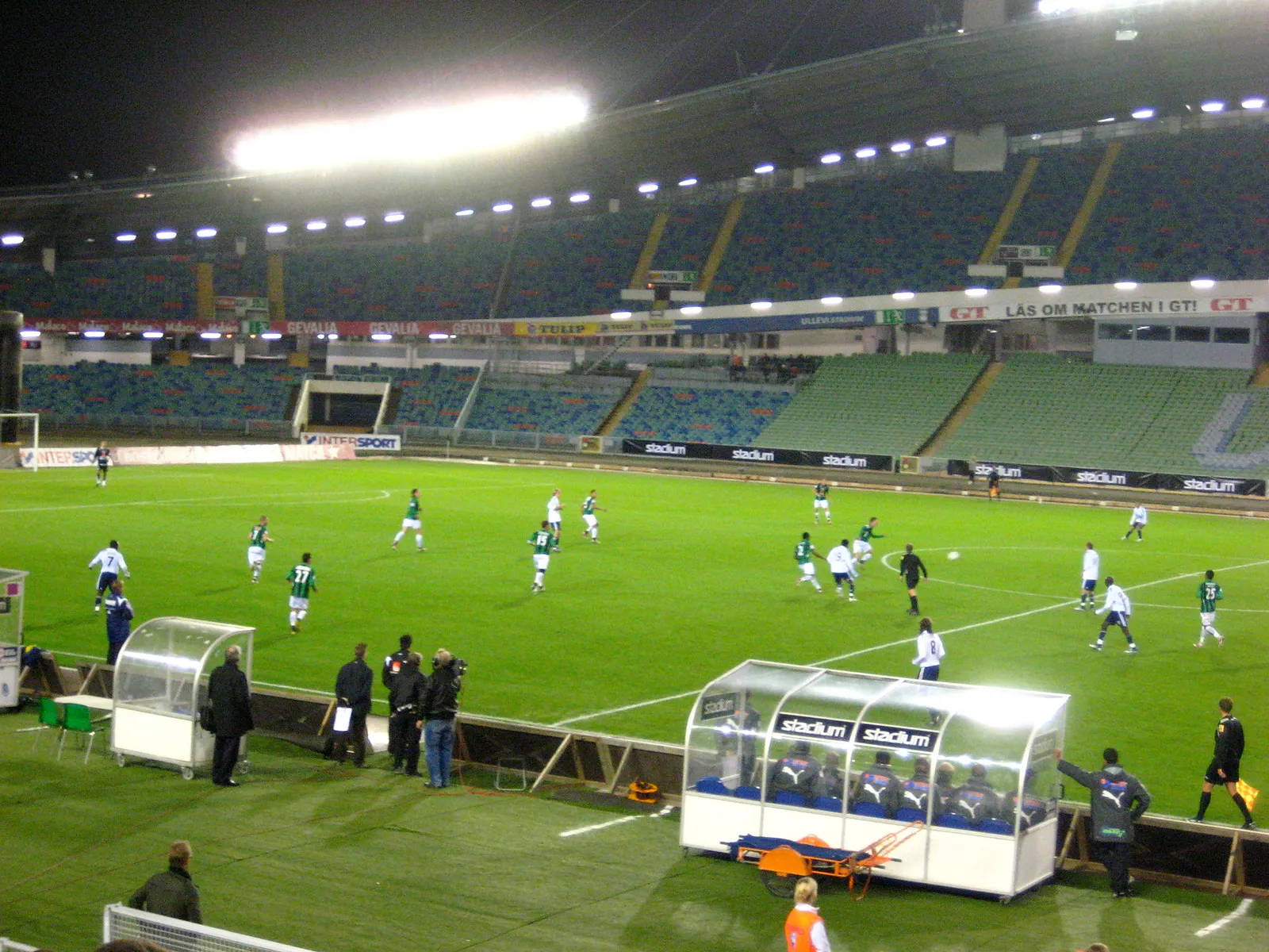 En allsvensk match mellan GAIS och Djurgården