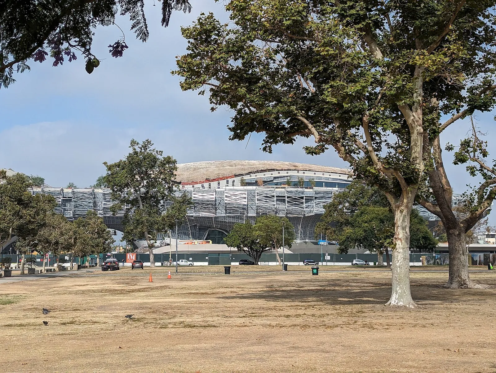 Lucas Museum of Narrative Art under uppförande i Los Angeles 2023