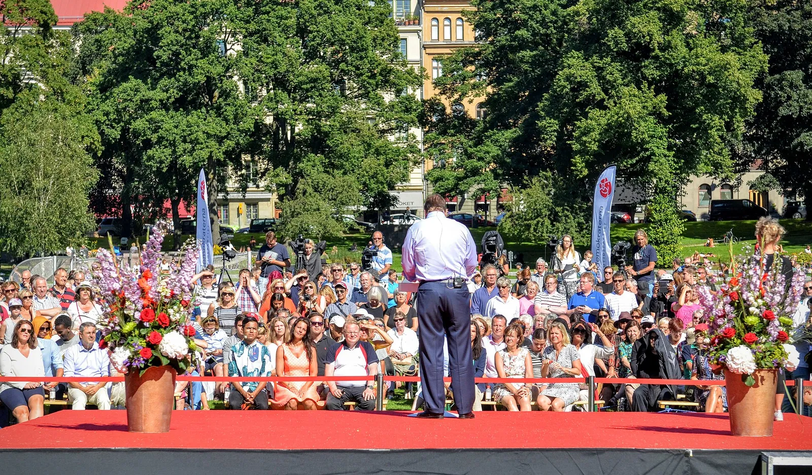 Arkivbild: socialdemokratiskt sommartal i Stockholm