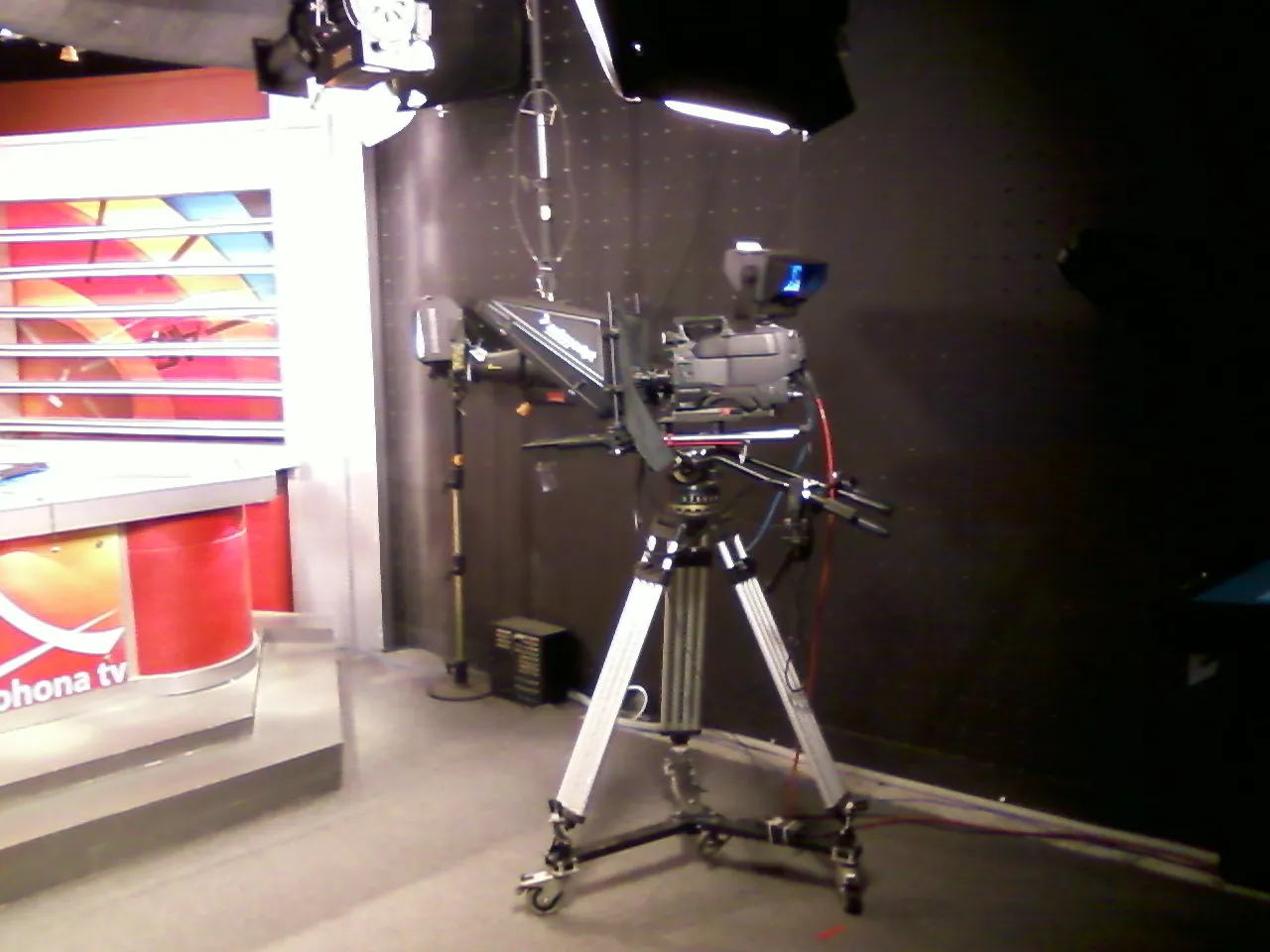 Kamera i en tv-studio