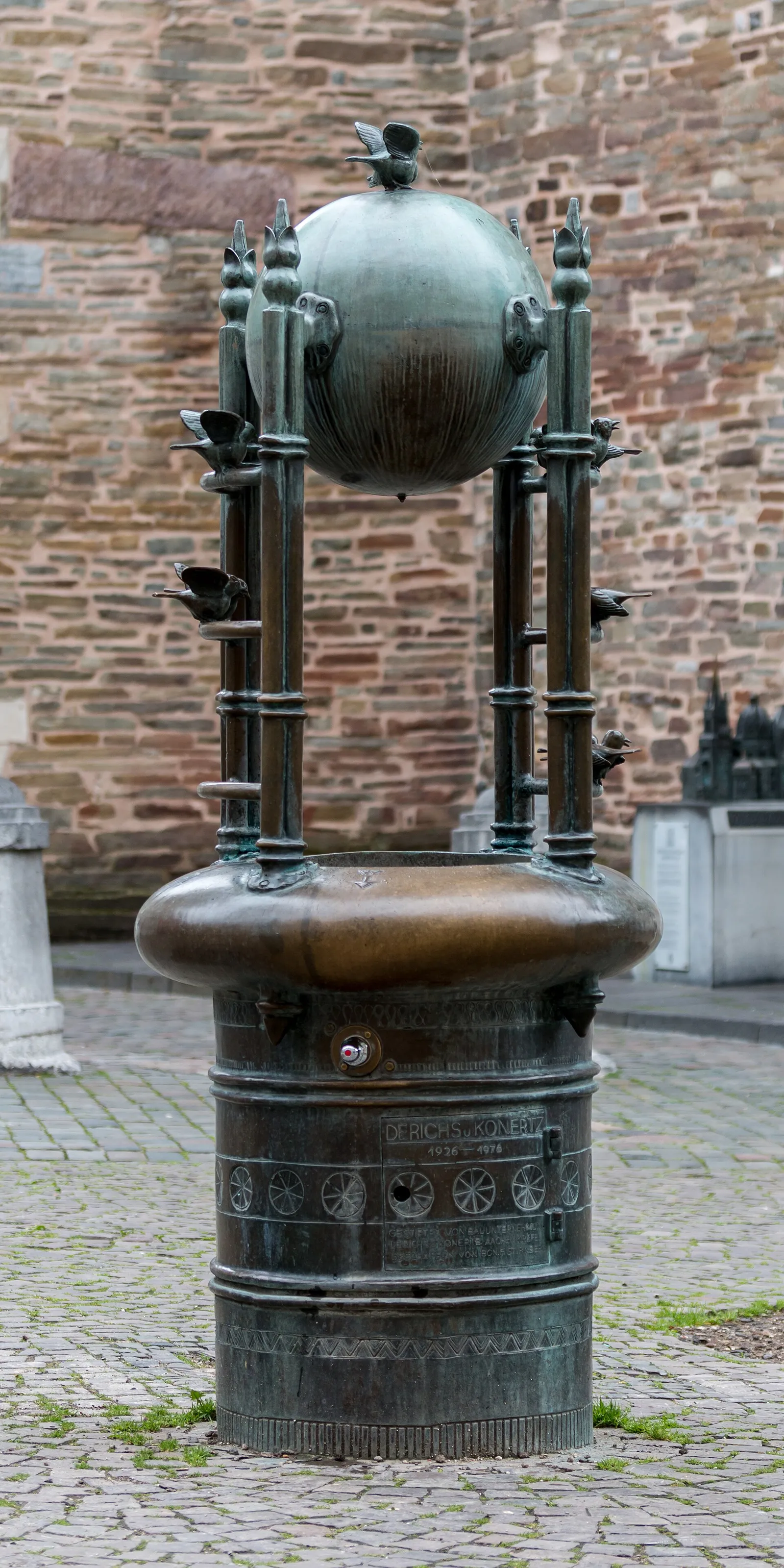 Arkivbild: Münsterplatz i Aachen.