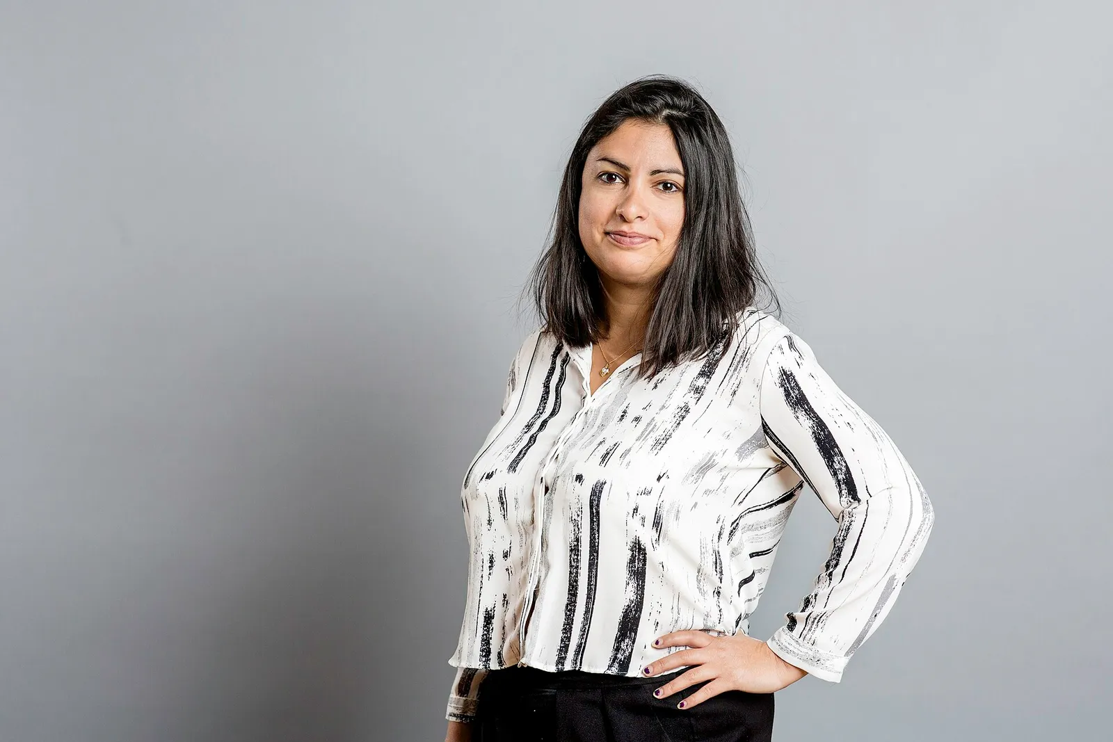 Vänsterpartiets ledare Nooshi Dadgostar (arkivbild)