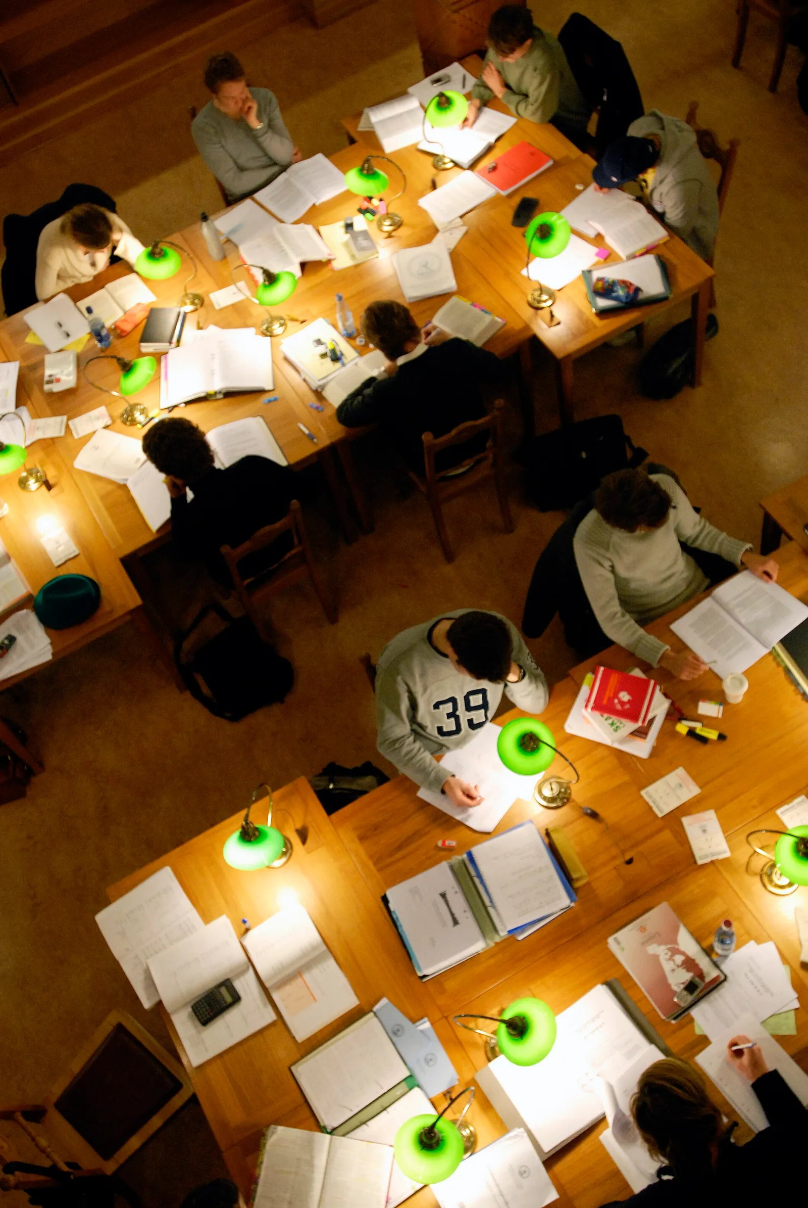 Studenter på Lunds universitetsbibliotek, arkivbild