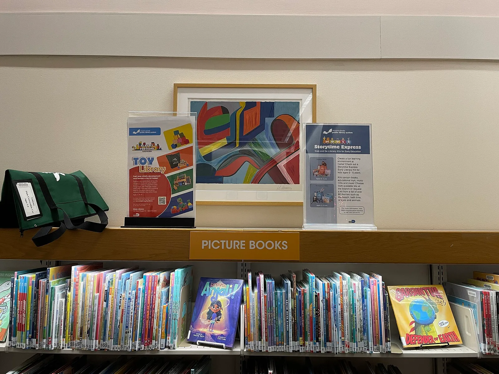 Barnavdelning på ett bibliotek