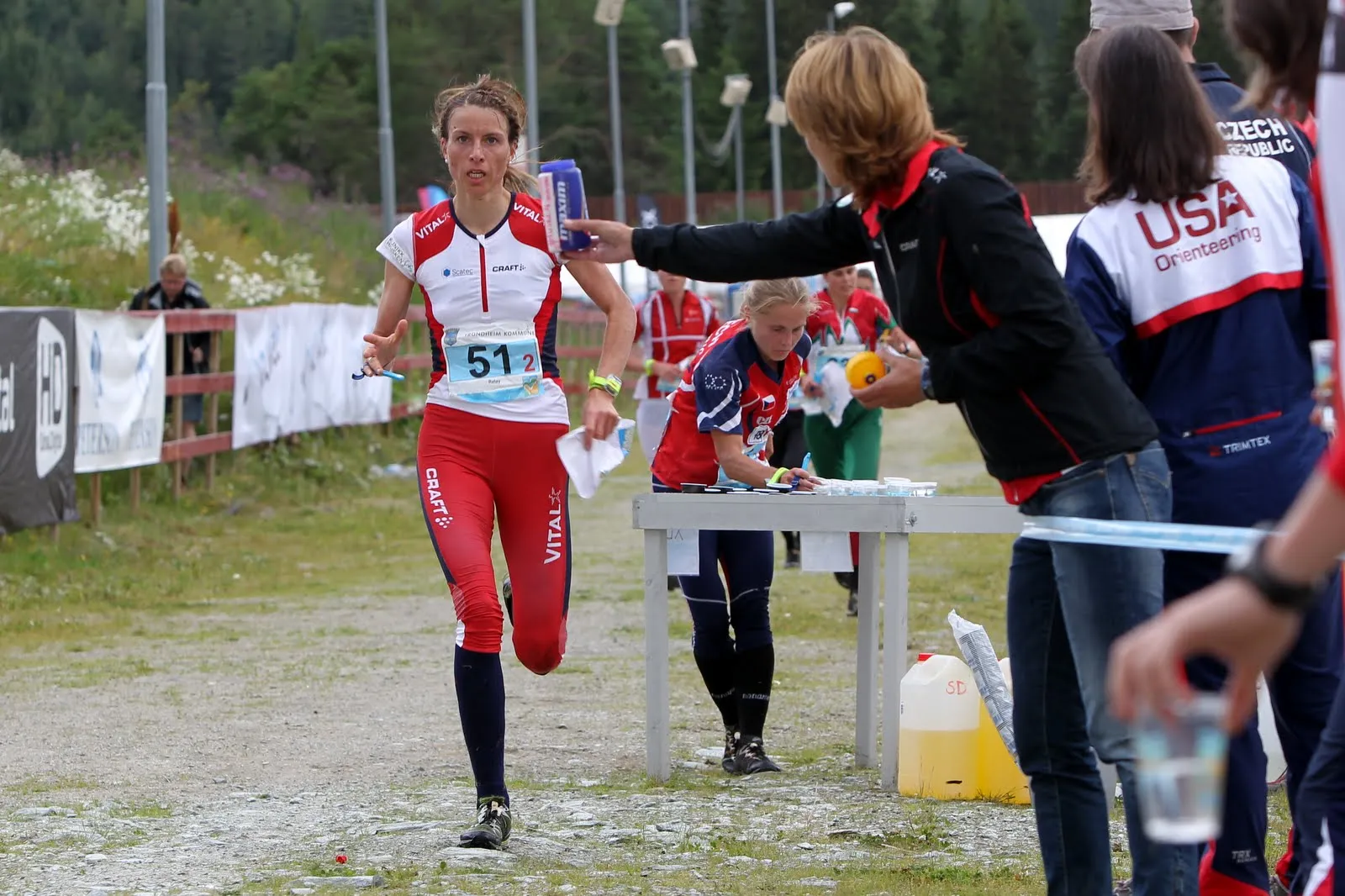 Orienterare i terräng under VM 2010, arkivbild