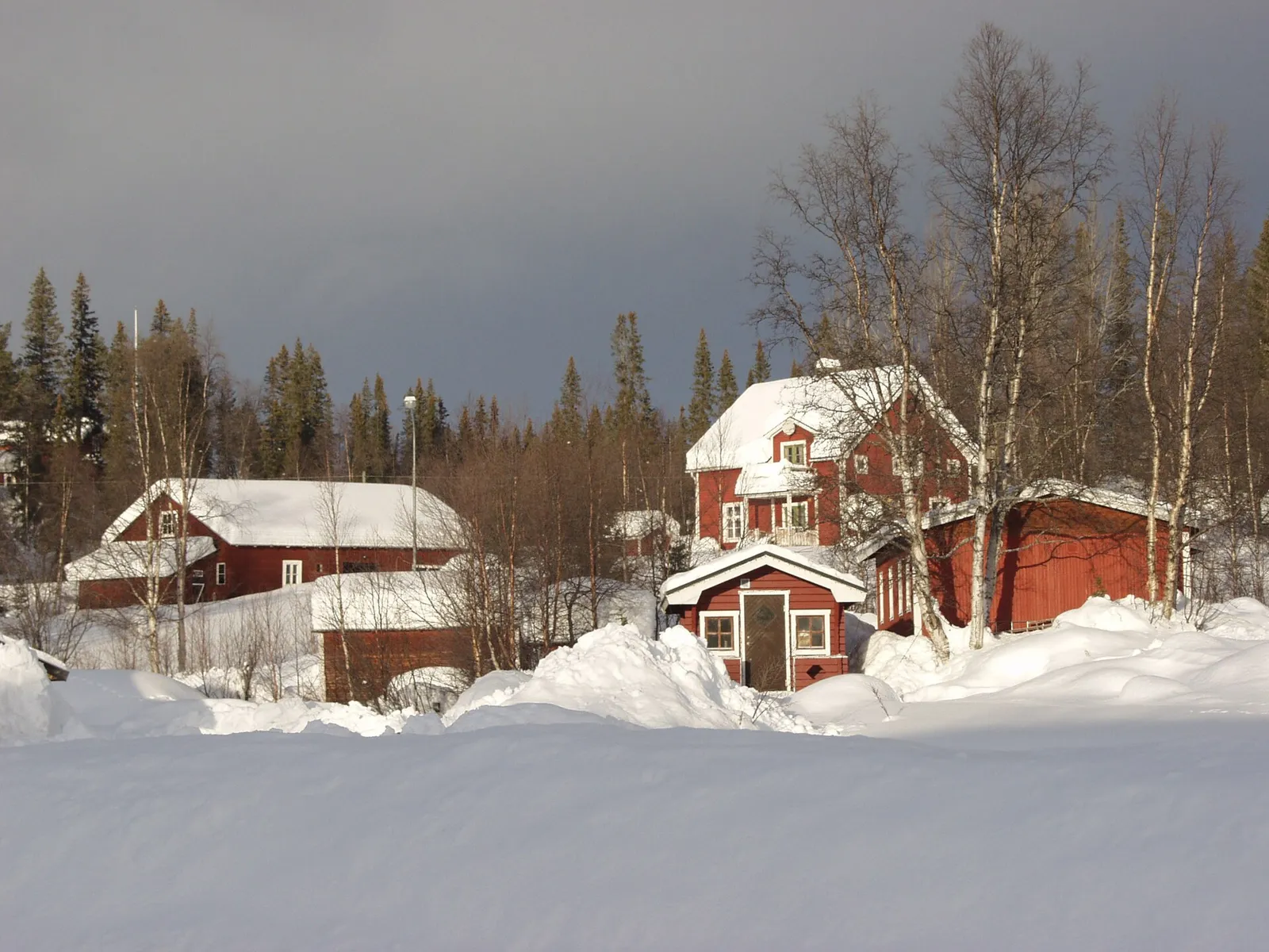 Arkivbild: vinterlandskap i Kvikkjokk i Norrbotten