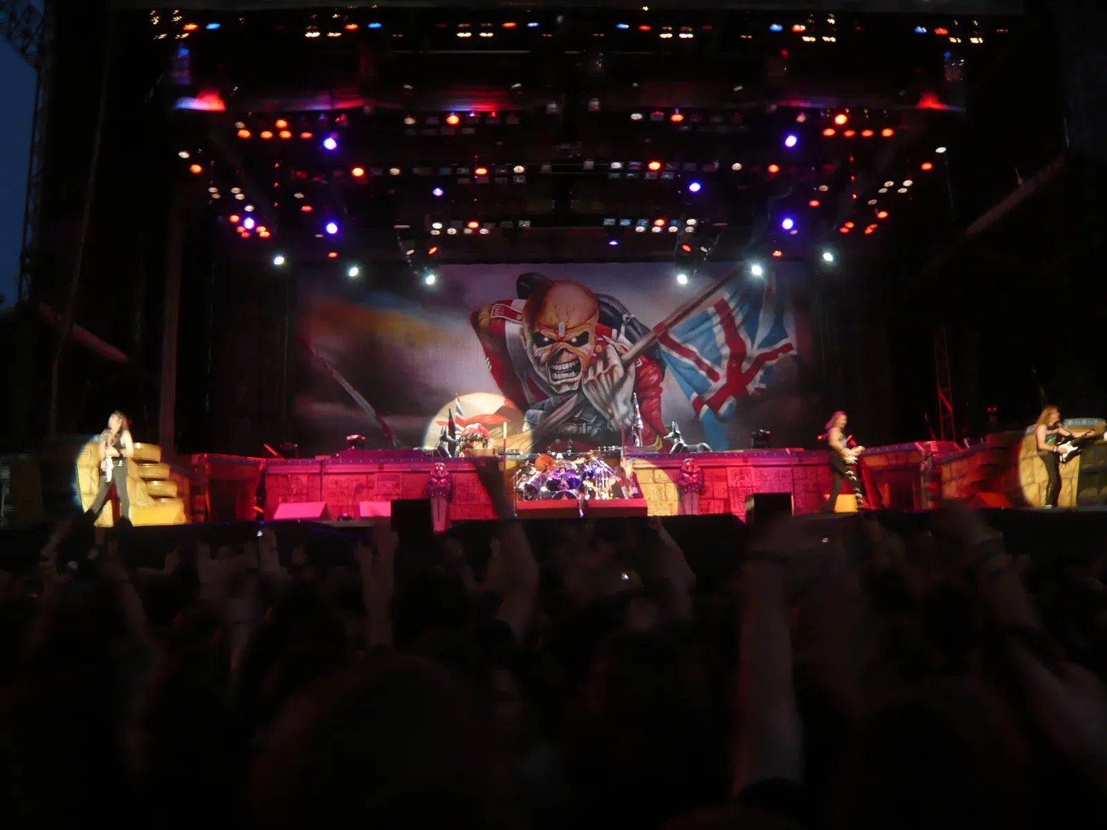 Iron Maiden på scen (arkivbild)