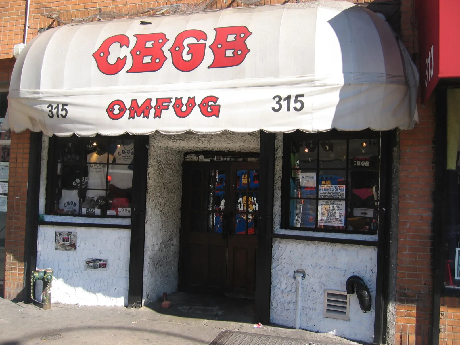 Fasaden på punkklubben CBGB i New York