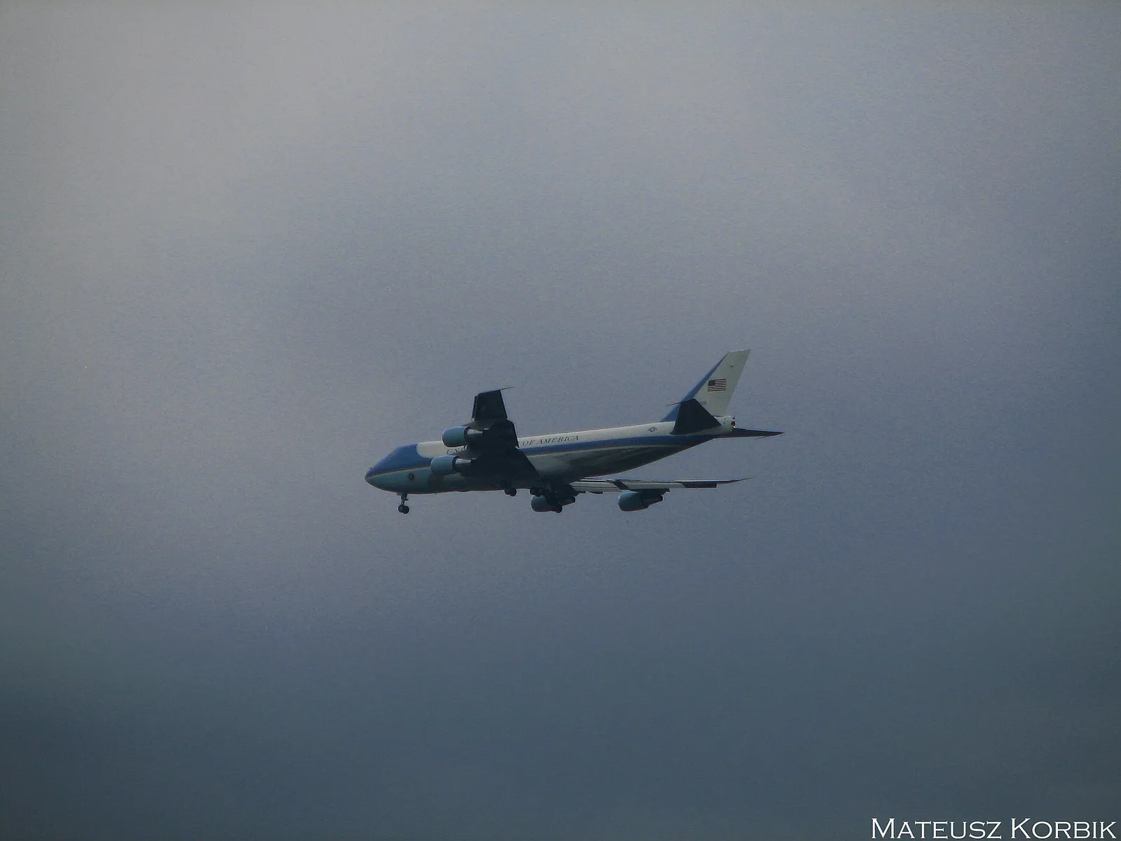 Air Force One, en Boeing 747 (genrebild)