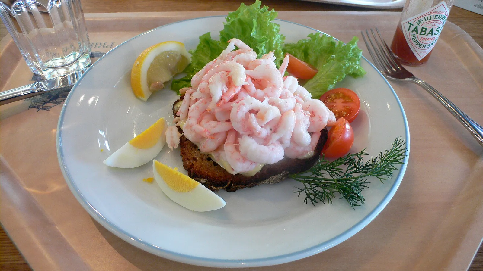 En räkmacka