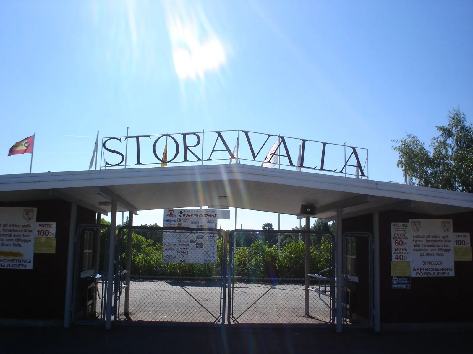 Stora Valla i Degerfors, arkivbild