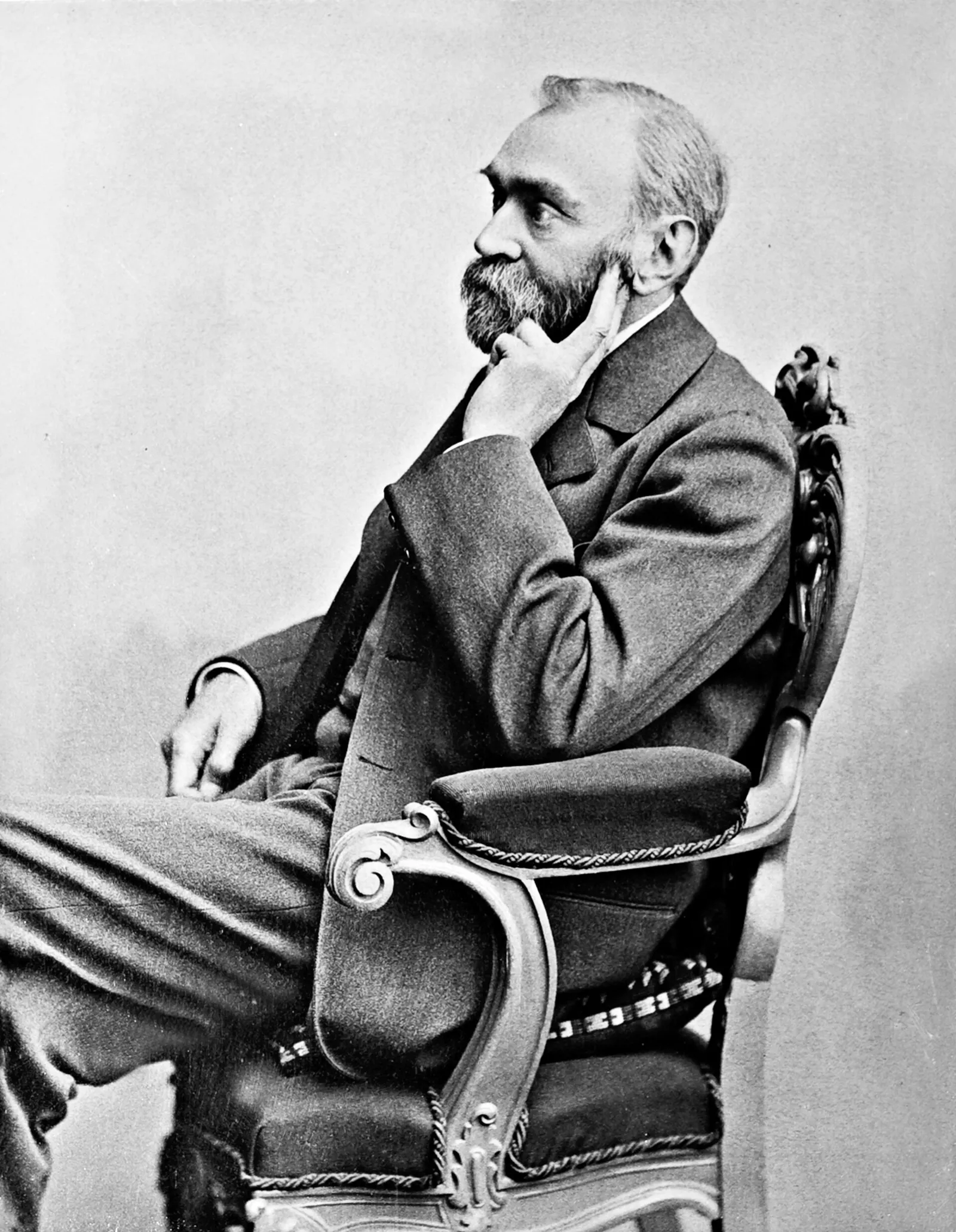 Porträtt av Alfred Nobel
