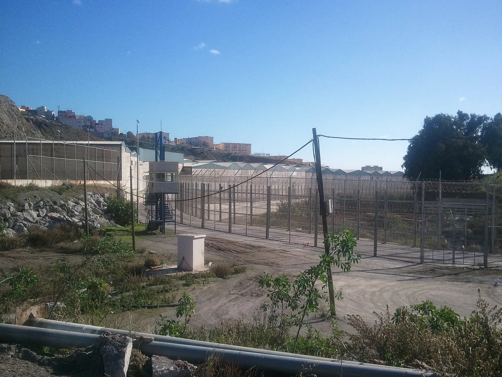 Gränsstängslet vid Ceuta